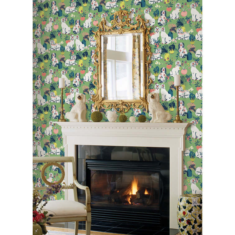 PrintFresh Peel & Stick Toile Wallpaper & Reviews Wayfair Canada